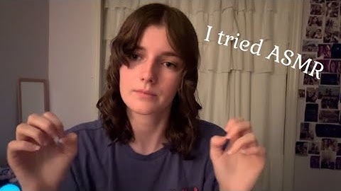 My first ASMR video (get to know me +tapping, scratching, and whispering)