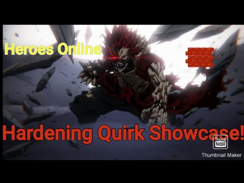 Hardening Quirk Showcase Heroes Online Roblox Youtube