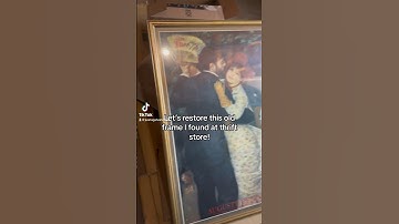 DIY Thrift Store Find Restoration #homedecor #fineart #diy #thrift #victorianstyle #renoir