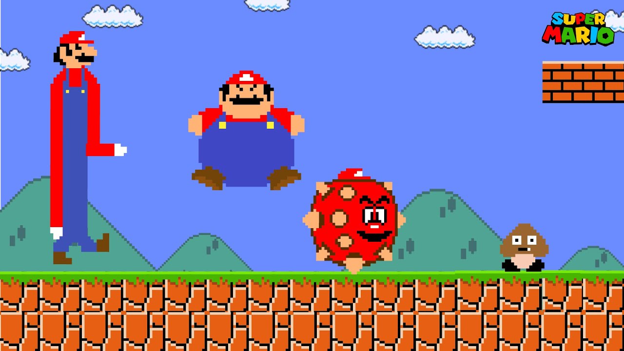 Super Mario Bros,. but Mario Transformation| Funniest Mario Videos