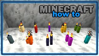 How to Craft and Use a Candle in Minecraft! (1.17+) | Easy Minecraft Tutorial