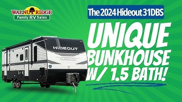 2024 Hideout 31DBS | UNIQUE Bunkhouse W/ 1.5 Bath!