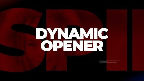 Dynamic Opener DaVinci Resolve Templates