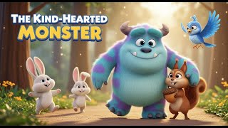 The Kind-Hearted Monster 🐾 | Cute & Catchy Nursery Rhyme for Kids | AI 3D Pixar Style Animation