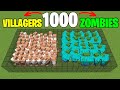 1000 mutant villagers vs 1000 mutant zombies