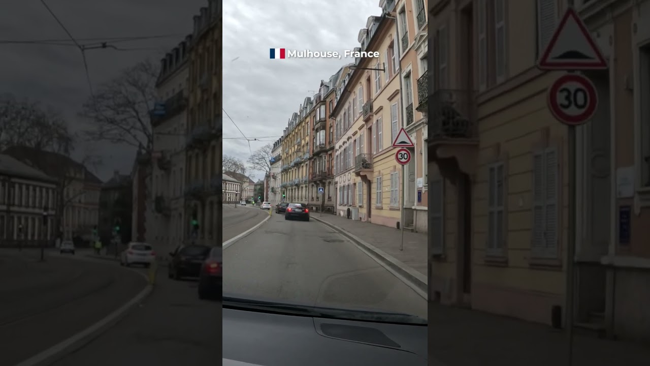 🇫🇷 Mulhouse, France – Relaxing Drive