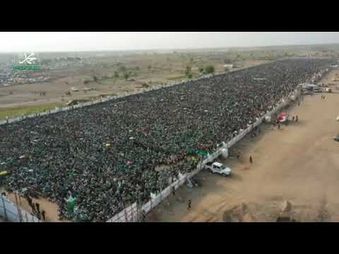 مشاهده جويه للحشود المحتفله با المولد النبوي الشريف ــــ بمحافضه حجه زامل