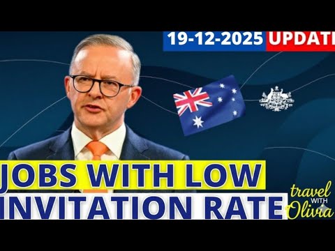 Video Australia Jobs With Low Invitation Rates: Occupation List Update