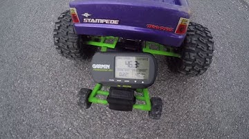 GoolRC 2650kv Stampede 4x4 3s Speed test