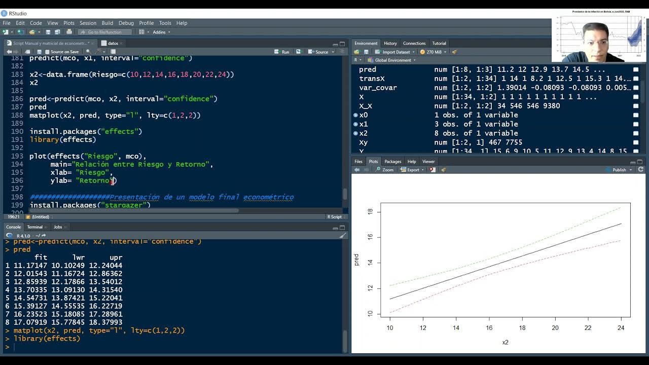 Regresión y predicción en RStudio - YouTube