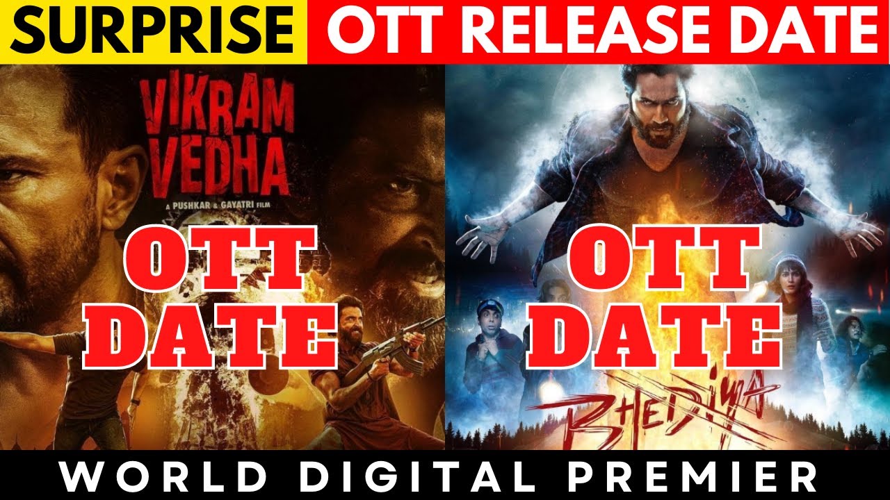 bhediya ott release date I vikram vedha ott release date I jio cinema @JioCinema @Netflix @JustVoot