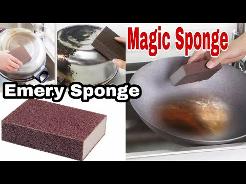 Magic Sponge,  Magic Cleaning , No Water Needed #lazada #shopee