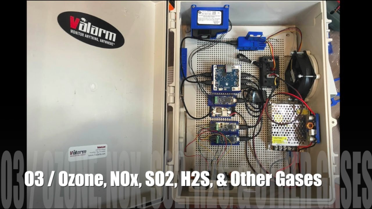 Monitor Air Quality On Tools Valarm Net Iiot Sensors Gases O3 Nox Vocs H2s So2 Dust Pm2 5 Youtube