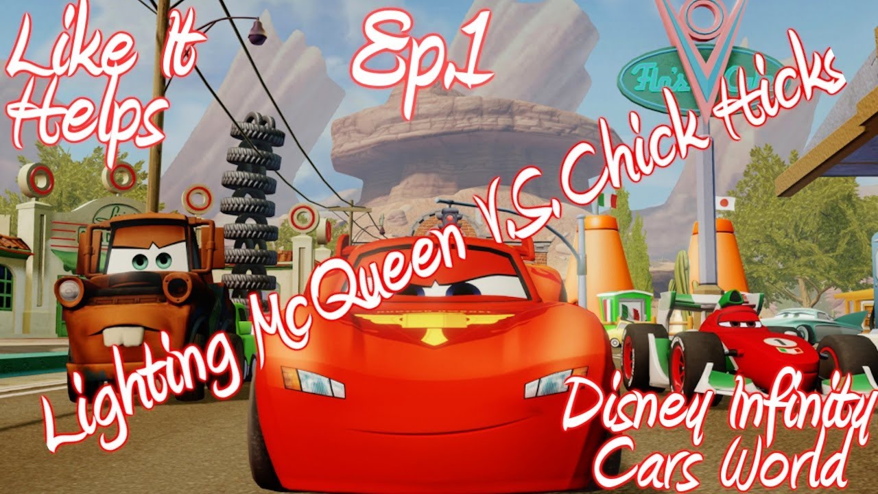 Disney Infinity Cars World - LIghting McQueen VS Chick Hicks - PS3 ...