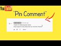 How to pin comments on youtube |How to pin your comment on youtube | first comment on youtube |