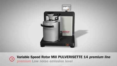 FRITSCH Variable Speed Rotor Mill PULVERISETTE 14 premium line