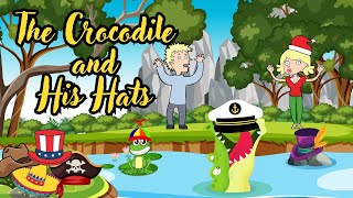 The crocodile and his hats l short story for kids l moral story | bedtime story | English story