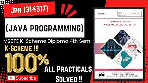 JAVA PROGRAMMING msbte ALL !! PRACTICALS OF MANUALS || msbte java manual answers ||