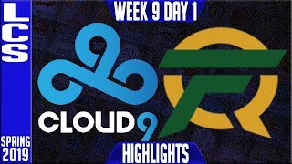 C9 vs FLY Highlights | LCS Spring 2019 Week 9 Day 1 | Cloud9 vs FlyQuest