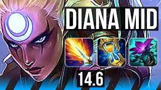 DIANA vs AURELION SOL (MID) | 11/2/7, 700+ games, Godlike | BR Master | 14.6