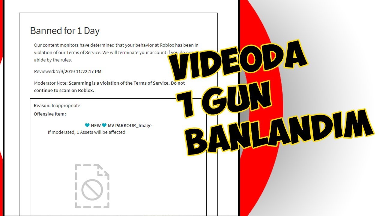 Videoda Banlandim Turk Oyunlarini Oynadim Muammerveysel Youtube - roblox ban atma