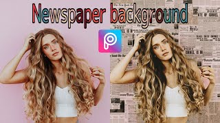 Newspaper Background Photo Editing  Easy Picsart Photo Editing Tutorial 2020
