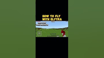 How To Fly With Elytra in Minecraft Mcpe /Minecraft  #shorts #viral #shortsfeed #gaming