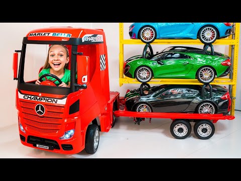 Maya's Fun Adventure with Toy Cars and Trucks - A Laughing Story for Kids!