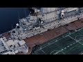 Авианесущий крейсер Минск в строящемся парке развлечений китайского города Наньтун