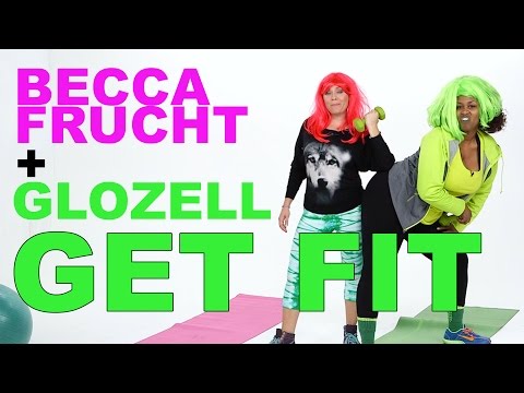 Becca Frucht and GloZell Get Fit in the New Year