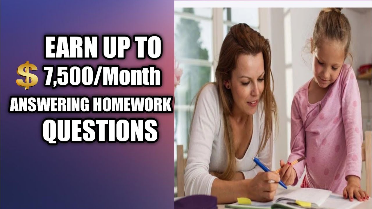 make money answering homework