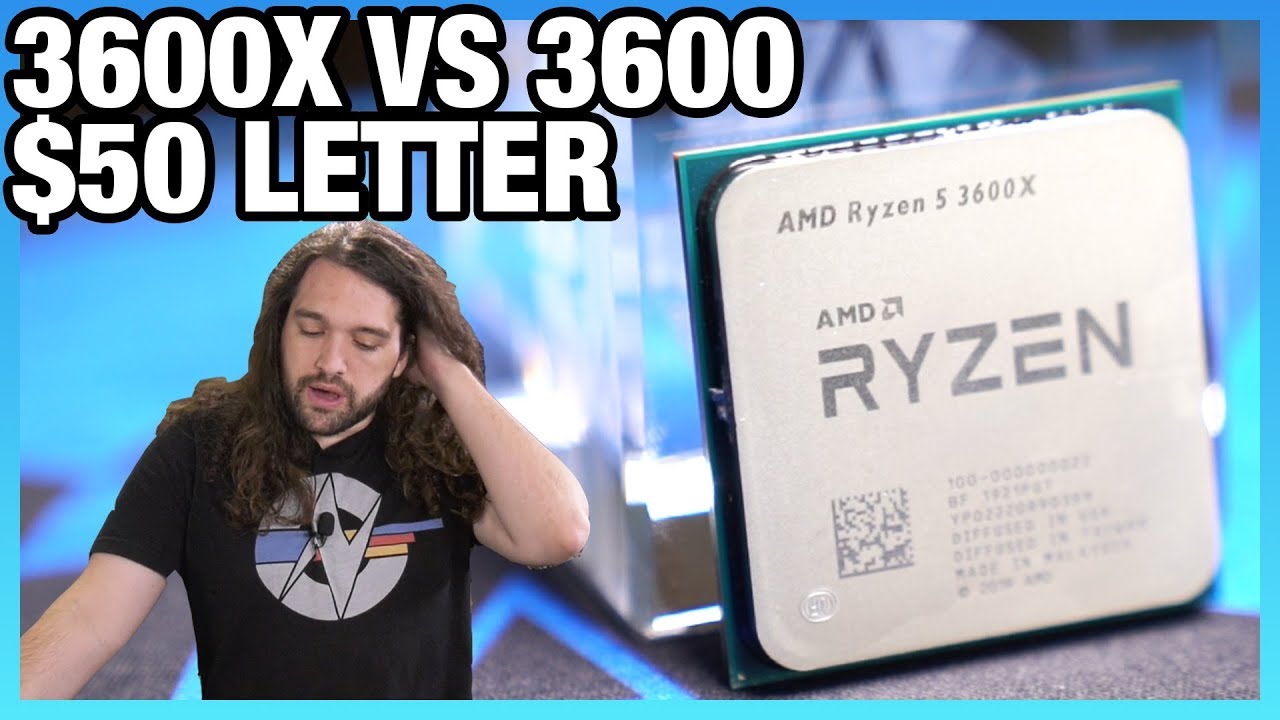 Amd Ryzen 5 3600x Review Vs R5 3600 50 For A Letter Youtube