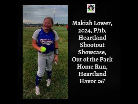 Makiah Lower, 2024, P/1b, Heartland Shootout Showcase, Out of the Park