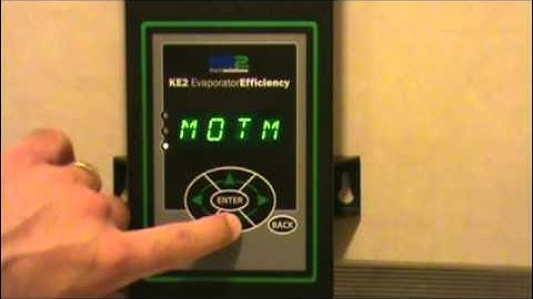 KE2 Evap - Configuring a Digital Input - Versions Prior to Scrolling Text - Video 003