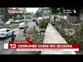 Árbol cae y derrumba edificio en Viaducto Miguel Alemán, CdMx; autoridades retiran escombros