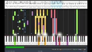 Video thumbnail of "Mario Kart Wii Rainbow Road Theme Song on Synthesia"