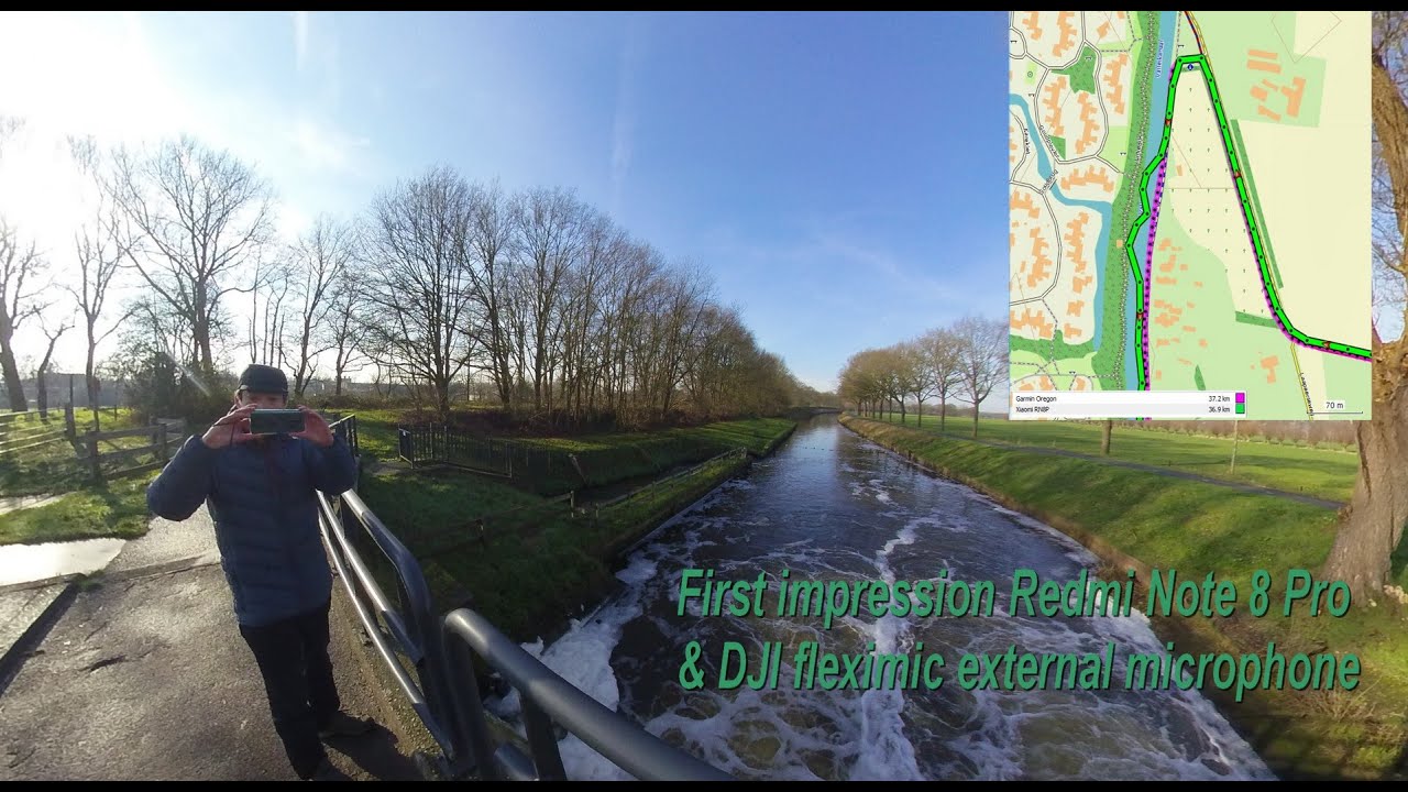 First impressions Xiaomi Redmi Note 8 Pro vs Garmin GPS, DJI fleximic
