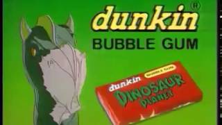 Планета Динозавров Реклама.  Dinosaur Planet Dunkin Spain Bubble Gum Advert Russia 1994
