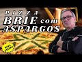 Pizza de queijo brie com aspargos e mel ... Uma delícia de Pizza!