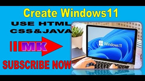 How to create Windows 11 using HTML, CSS and JavaScript. | | I Created Windows 11 HTML, CSS&JAVA