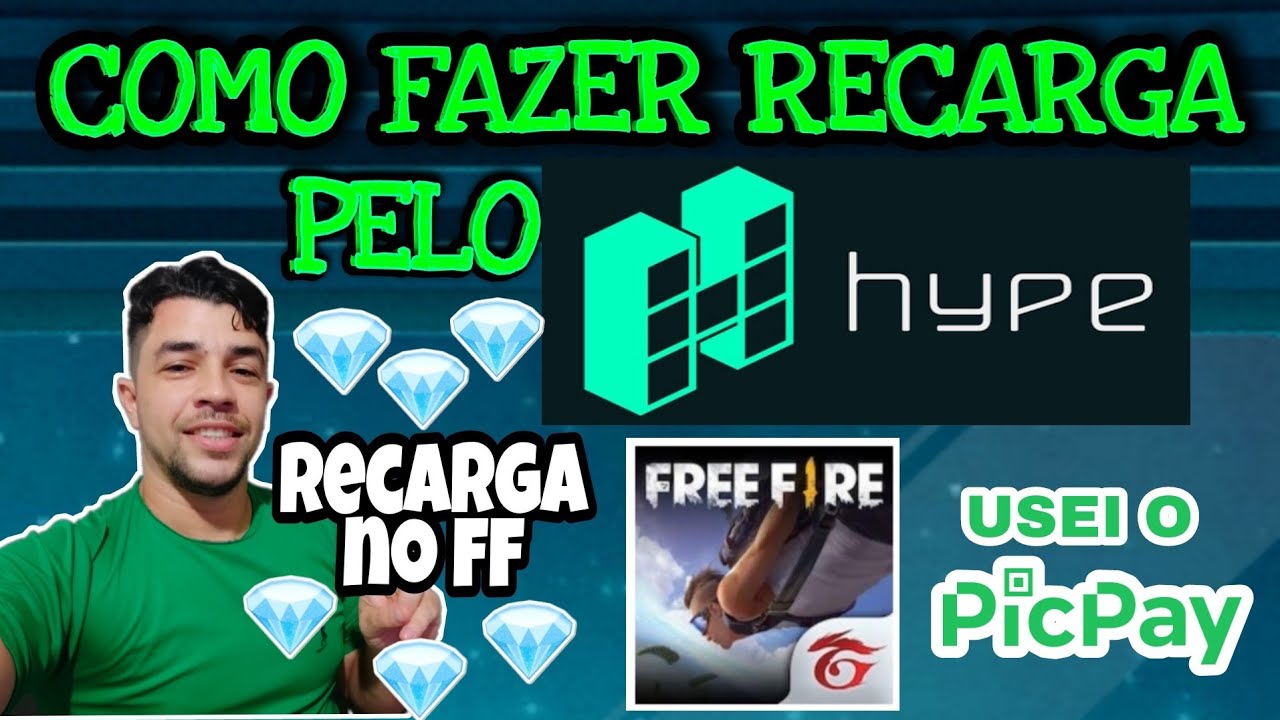 primeira vez; comprar diamantes pela Hype Games Free Fire pelo Pix 