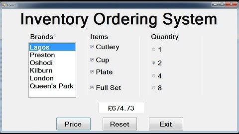 How to Create an Inventory Ordering System in Visual Basic.Net