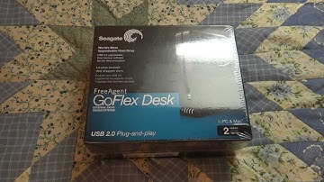 Unboxing Seagate FreeAgent GoFlex Desk External Hard Drive 2TB