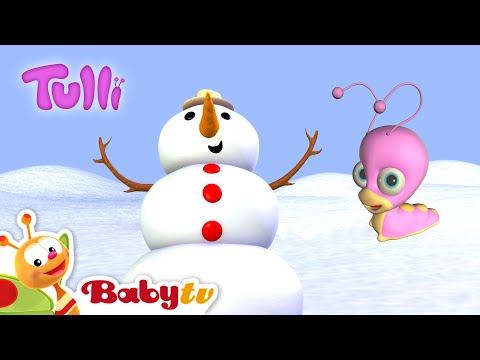 Tulli ile Kardan Adam ⛄​🐛 | küçük çocuklar için eğlenceli oyunlar | çizgi film @BabyTVTR