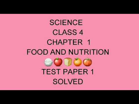 Class 4 - Science - Chapter 1 , Solution of Test Paper 1 - YouTube