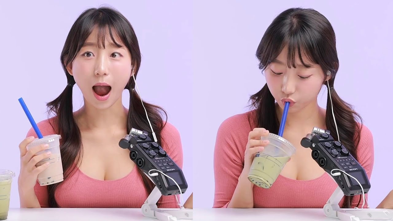 [ASMR] 1HOUR! BUBBLE TEA 🥤 쫀득쫀득 버블티! 버블 씹는 소리 1시간~😉