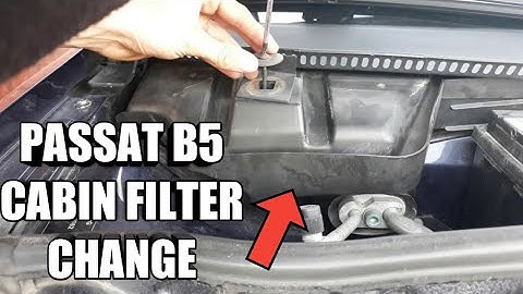 CABIN FILTER / POLLEN FILTER change tutorial Volkswagen Passat B5 DIY