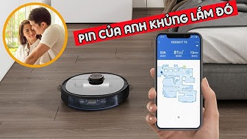 Robot Hút Bụi Lau Nhà Ecovacs T5 Max (Deebot DX 65) Pin Khủng Cho Sàn 200m2
