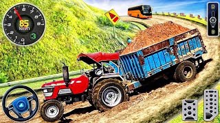Tractor Trolley Offroad Driving Simulator 3d - Indian Mahindra Tractor Game With Trolley - #tractor screenshot 3