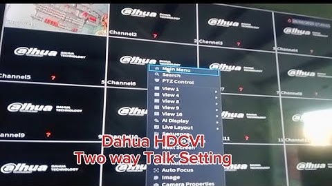 Dahua Audio Camera Settings | Two way Talk Camera Setting | Dahua Two Way Talk DVR Setting | DMSS 